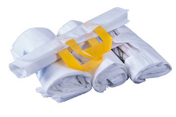 Plastic rolled up bag