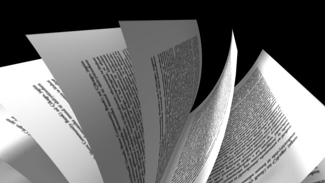 Book Animation of pages turning
