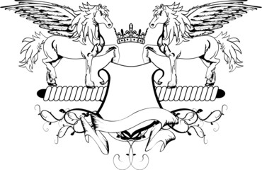 heraldic unicorn coat of arms crest shield6
