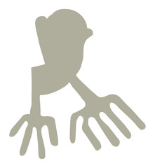 Nazca Lines Hands Symbol Vector