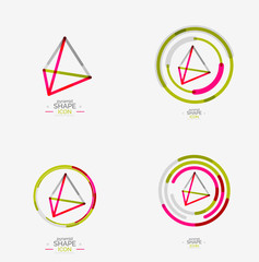 Pyramid shape line design