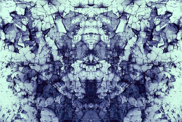 Grunge abstract textured mixed media collage, art background or