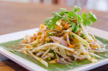 Spicy crab eggs salad