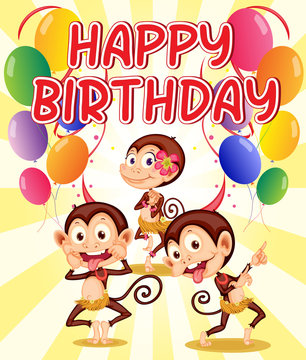 Monkey birthday