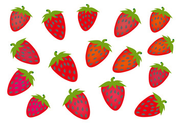 真っ赤ないちごのストロベリー壁紙