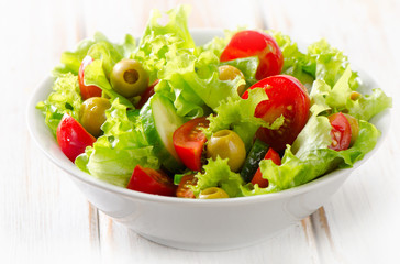 Bowl of Fresh  vegetables salad