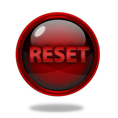reset circular icon on white background
