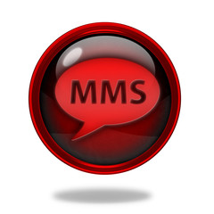 mms circular icon on white background