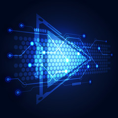 Abstract Technology circuit background vector illustration