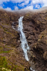 Fototapeta premium Stigfossen waterfall near Troll's Path - Norway