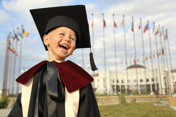 funny kid graduate