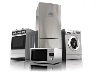 Foto op Plexiglas Home appliances. Set of household kitchen technics © Maksym Yemelyanov