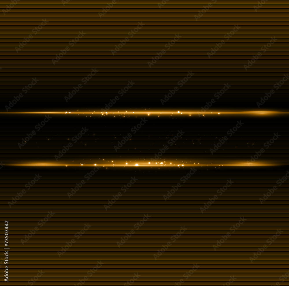 Poster abstract dark background with gold color light