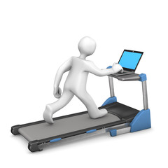 Manikin Treadmill Laptop