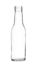 Small Simple Glass Bottle isolated on white background