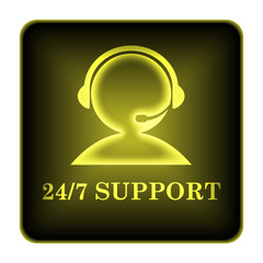 24-7 Support icon