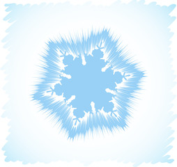 Obraz premium Abstract snowflake