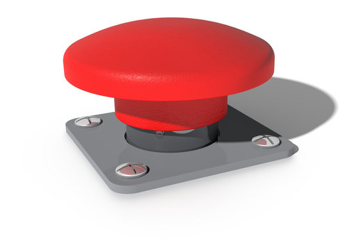 Big red button stock illustration. Illustration of chrome - 26365162