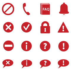 Vector Set of Info Icons