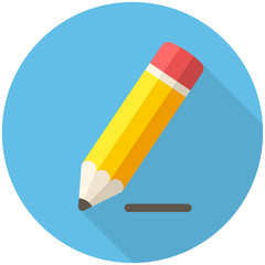 Pencil draws a line icon