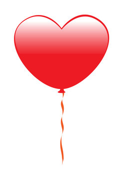 Glossy Heart Balloon