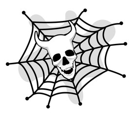 Halloween Skull Web