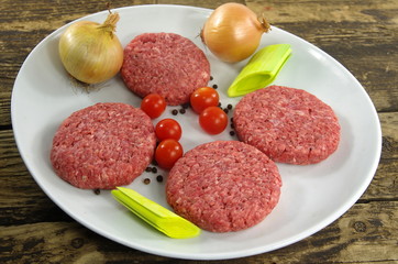 raw minced beef meat
