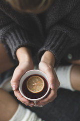 hot tea in bed 