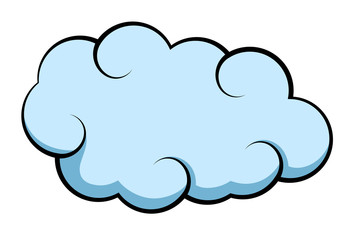 Comic Cloud Vector