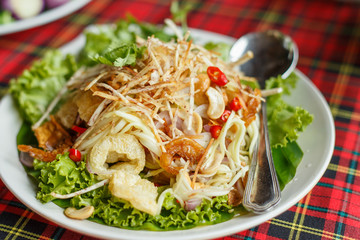 Mix thai style salad (Yum Haa Krob)