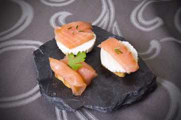 delicious salmon canapes