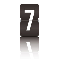 Departure board letter black - 7