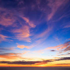 Beautiful sunset in Phuket, Thailand