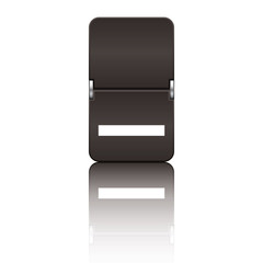 Departure board letter black - underscore