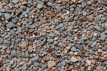 Background of stones and pebbles, texture
