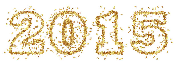 Jahreszahl, Gold, Glamour, Silvester, Neujahr, Sterne, festlich