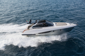 Fototapeta premium Motor yacht, rio yacht, fast yacht, italy