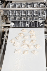 Ravioli Pasta On Automated Machine