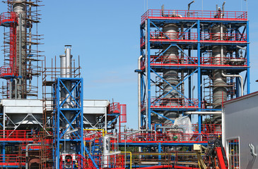 petrochemical plant construction site industry zone