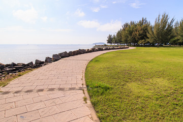 Stone path in the park