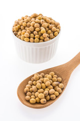 Soybean isolated on white background