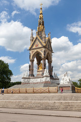 The Albert Memorial in Hyde Park, London, UK.
