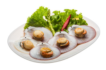 Grilled scallops