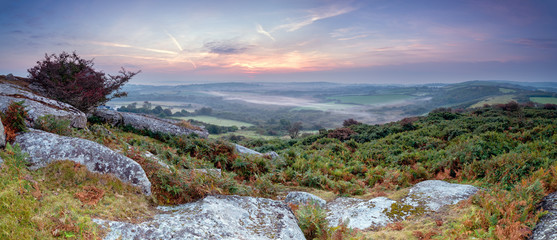Sunrise over the Cornish Countryside