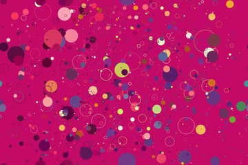 seamless circles polka dots pattern