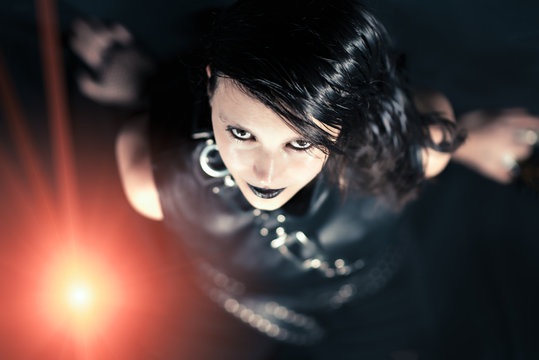 Dark goth girl