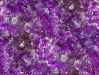 Seamless amethyst crystal background.