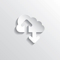 Cloud computing concept. Vector illustration in EPS10.