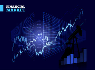 Stock Market Vector Chart