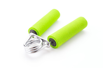Sport hand grip equipment isolated on white